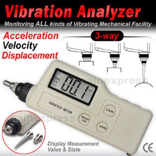 Digital Vibration Sensor Meter Tester Vibrometer Analyzer Acceleration 