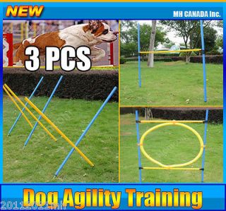  Pet Dog Agility Equipment Set Toys Training Exercise Pole Jump Leap