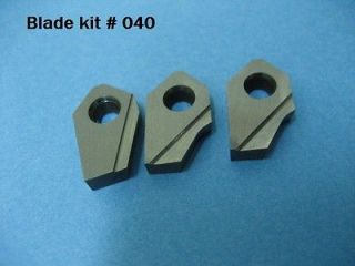 Three angle valve seat cutter carbide blade kit # 040 (30°/45°/60 