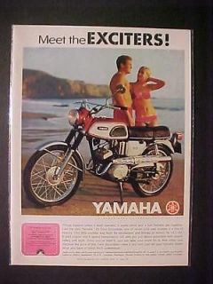   YAMAHA MOTORCYCLE JAPAN MOTOR BIKE PRINT AD~ORIGINAL VINTAGE RARE