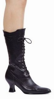VICTORIAN GRANNY WITCH VAMPIRE HALLOWEEN COSTUME BOOTS