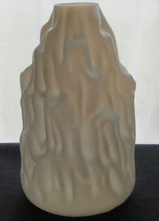 Antique Iceberg Fairy Lamp White Satin Glass