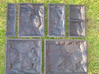 pieces Rockface wall tile moulds / Paving / Plastic moulds / www 