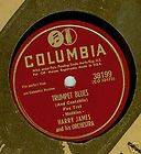 Columbia 78rpm HARRY JAMES Orchestra Trumpet Blues + Carnival of 