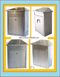 STAINLESS STEEL LETTERBOX MAILBOX LETTER MAIL POST BOX MAIL BOX