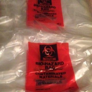 Biohazard NBC Contamination Containment Bags   15 Total