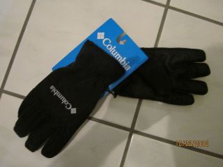 Columbia Gulch Creek Winter Fleece man black gloves Brand New