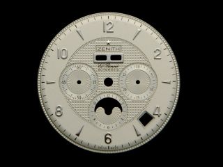 Original ZENITH El Primero Chronomaster Moon Guilloche Watch Dial New