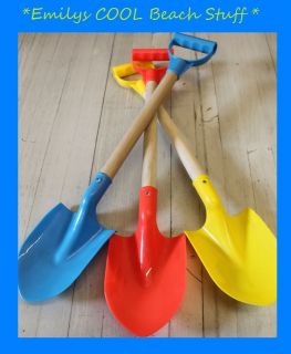 Childs SAND SPADE Scoop Wooden Plastic Beach Toy Sand Pit 55cms