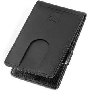 Troika Wallet SLIM Credit Card Case with Money Clip in midnight,red 