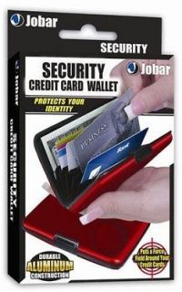 Credit Card Security Wallet (Blocks RFID Scanning)  Red Protect 