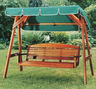 Western Cedar 5 ft. Classic Swing, Canopy, and A Frame