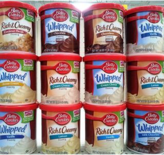 BETTY CROCKER RICH & CREAMY WHIPPED CAKE & CUPCAKE FROSTING ICING ~ 13 