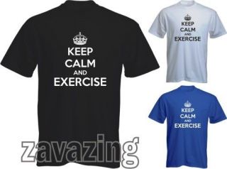   AND EXERCISE MAN T SHIRT WORLD WAR WWII GYM WEIGHT LIFTING FITNESS BOX
