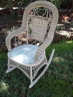 Newly listed Victorian antique wicker ladies rocking chair