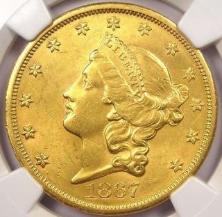 1867 S Liberty Gold Double Eagle $20   NGC Uncirculated   Very Rare MS 