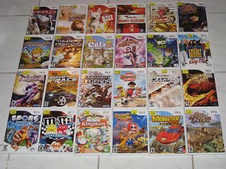 Wii Games You Pick The Game You Want Lot # 1