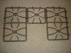 GE PROFILE GAS ON GLASS 36 COOKTOP STOVE BURNERS GRATES BEIGE TAUPE