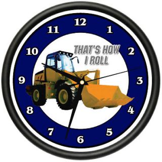 FRONT END LOADER Wall Clock construction attachments tractor farming 