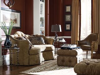   TRADITIONAL TUFTED FABRIC SOFA COUCH & CHAIR SET LIVING ROOM FURNITURE