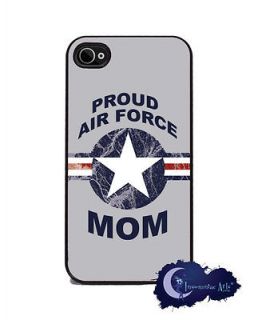 Proud Air Force Mom   Military iPhone 4/4s Slim Case Cell Phone Cover