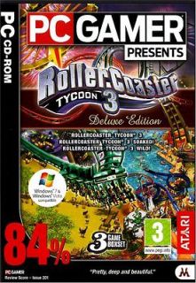 ROLLER COASTER TYCOON 3 DELUXE EDITION PC GAME WINDOWS XP VISTA 7 NEW