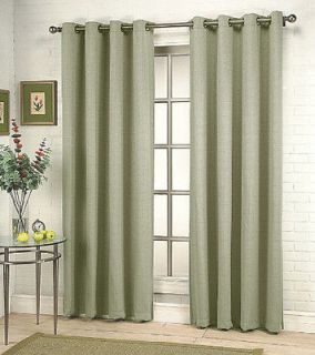 Panels Grommet Sage Green Window Covering Curtain Drapes New 52X84 