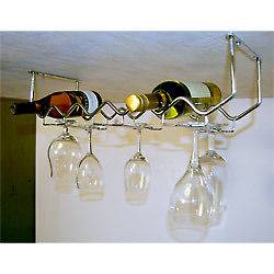     Wine Glass / Stemware   Wood Rack / Holder   Under Cabinet (NEW