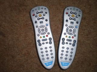 Lot of 2 AT&T Uverse Remote Controls Used   Grey