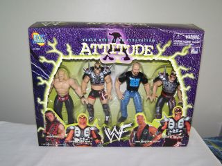 WWF Attitude Shawn Michaels,Steve Austin,Legion of Doom Hawk,Animal,WW 