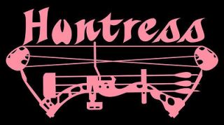 Womens Bow Hunting Decal,bow huntress sticker,compou​nd bow,archery 