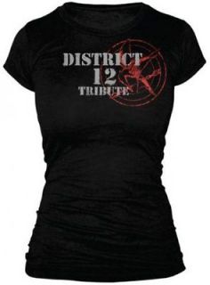 The Hunger Games Tribute Spray Juniors T Shirt In Black