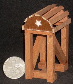   Miniature Western Brown Star Saddle Stand 112 Prestige for Texas Tiny