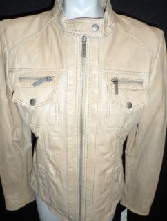 Womens Leather Jacket Michael Kors S M L