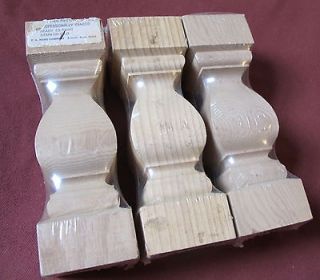   Lot of 3 Nord Provincial Architectural Spindles Solid Pine Wood 8 NEW