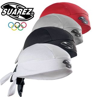 Suarez Lightweight Air Dry Bandana Sweat Band in White, Black, Red or 