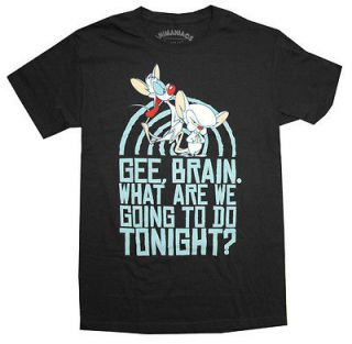 Animaniacs Pinky And The Brain World Take Over Cartoon Adult T Shirt 