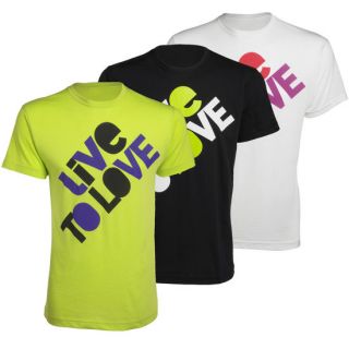 ZUMBA Fitness Live to Love t shirts tshirt green black and white NWT
