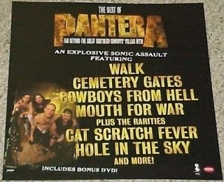 Rare 2003 PANTERA Far Beyond Great Southern Hits Promo Album Poster 