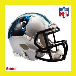  PANTHERS OFFICIAL NFL MINI SPEED FOOTBALL HELMET by RIDDELL (NEW 2012