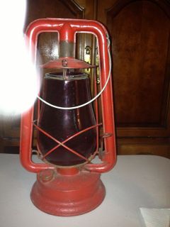 antique railroad lantern in Lamps, Lighting