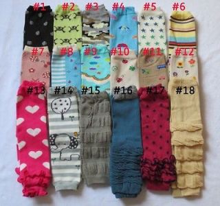 PICK 18 Colors Baby Girl Sock Legs boy Leg Warmers Tights One size 