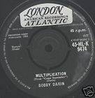 BOBBY DARIN   MULTIPLICATION b/w IRRESISTIBLE YOU   1961 7 45 rpm