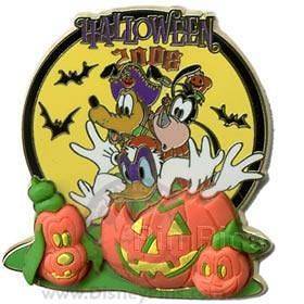 New✿Disney Pin✿LE✿Pluto✿Goofy✿Halloween✿Bats✿Pumpkins 