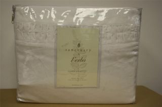  by Lerba Shadow Branch QUEEN WHITE 4 pc. SHEET SET   MSRP $190.00