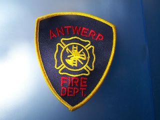 Antwerp New York volunteer fire department shoulder patch hazmat emt 