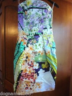 2K Mary Katrantzou BALALAIKA orchid puff dress mint NEW XS or 0