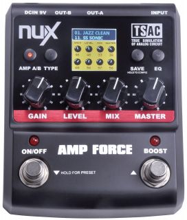 NUX Amp Force Modeling Amplifier Simulator Effects Pedal