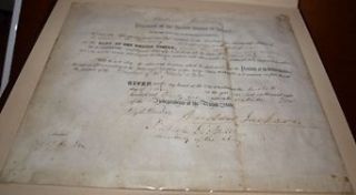 Andrew Jackson SIGNED x2 Naval Appointment 1836 Doc.