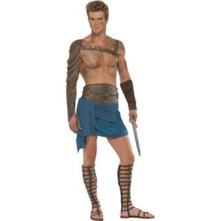 Adult Medium Licensed Spartacus Gladiator Outfit Fancy Dress Costume 